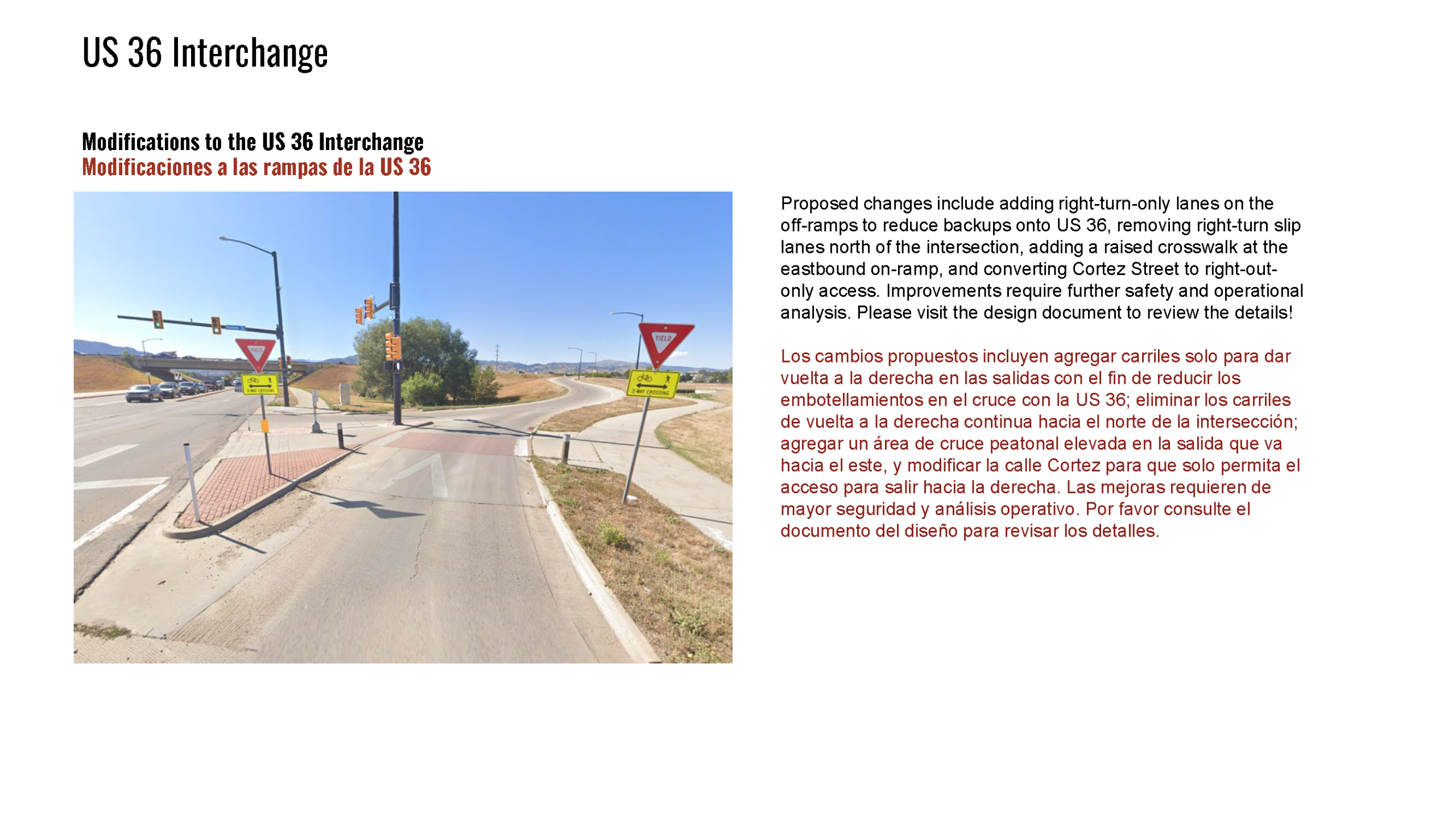 Recommendations: US 36 Interchange