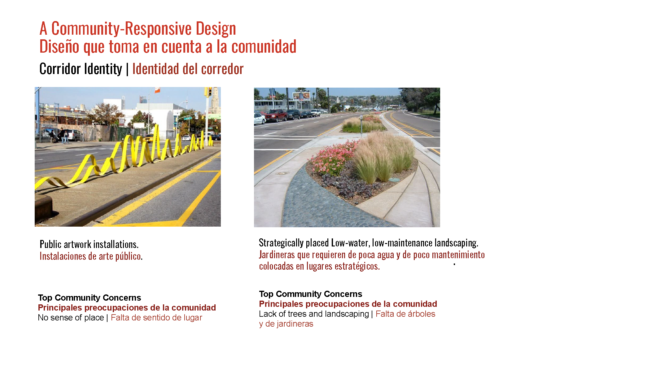A community responsive design: Corridor Identity 